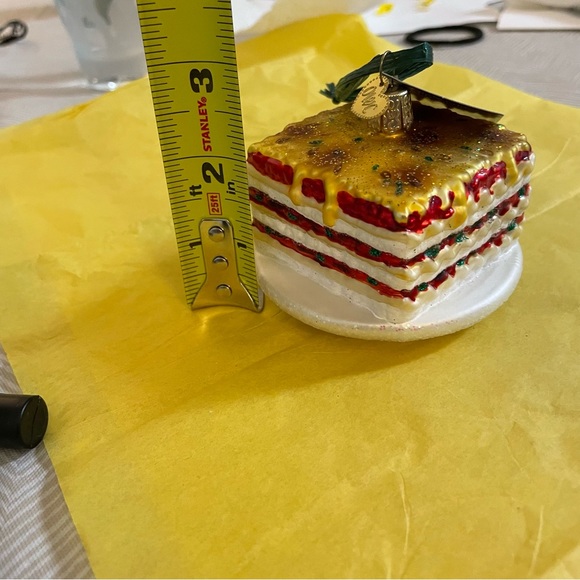 Christmas Ornament Glass Lasagna Colorful Delicate Tree Wreath Display Magical - Picture 7 of 9